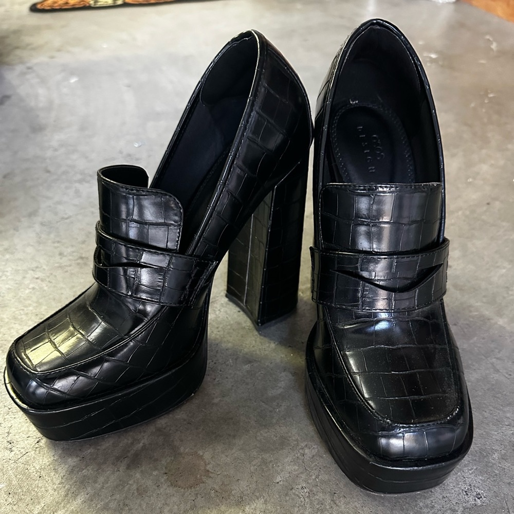Asos Pippin Platform Heeled Loafers